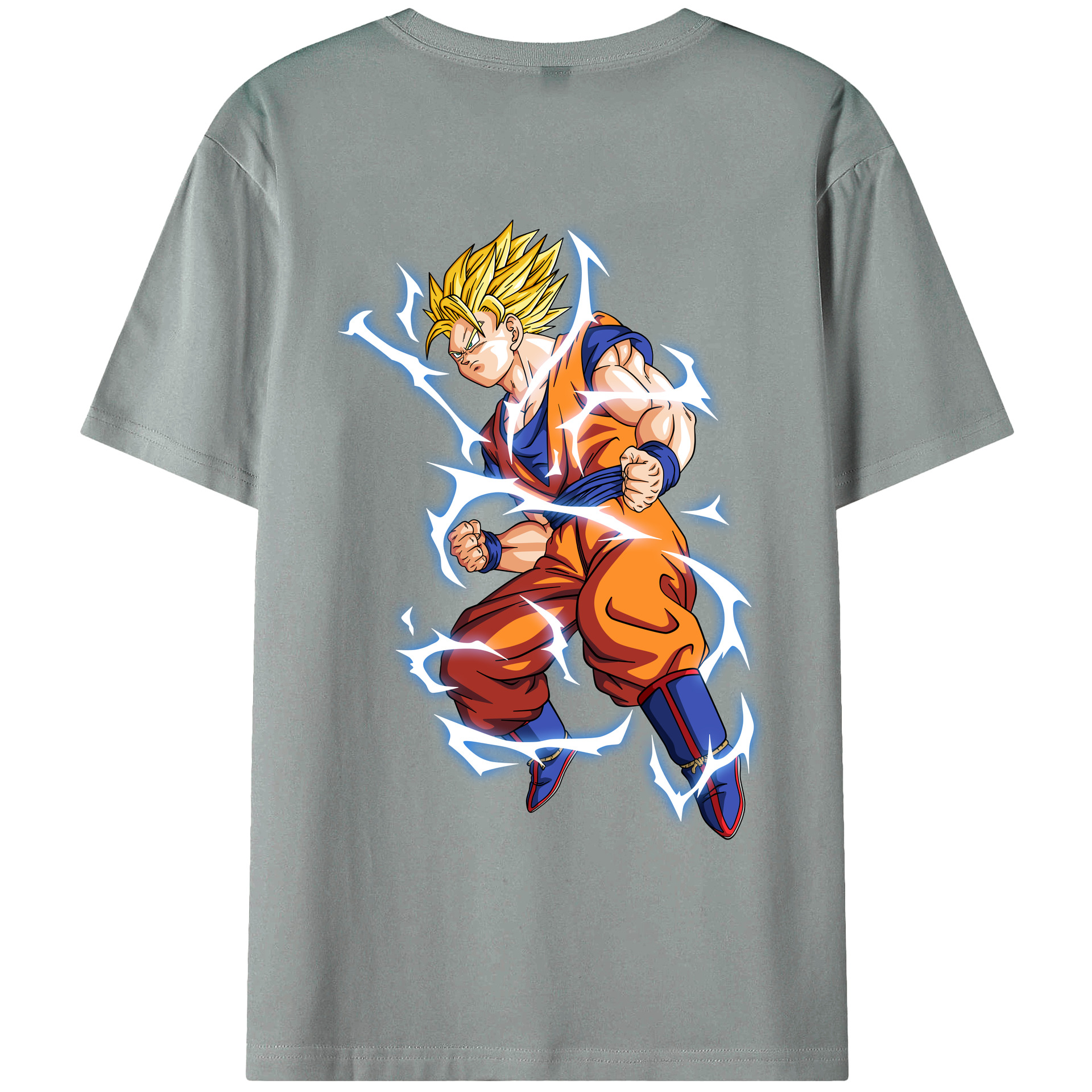（画像用） ドラゴンボール 孫悟空（そん ごくう）Son Goku カカロット DRAGON BALL Kakarotto 綿100％ メンズ半袖Tシャツ（バックプリント） 通気性